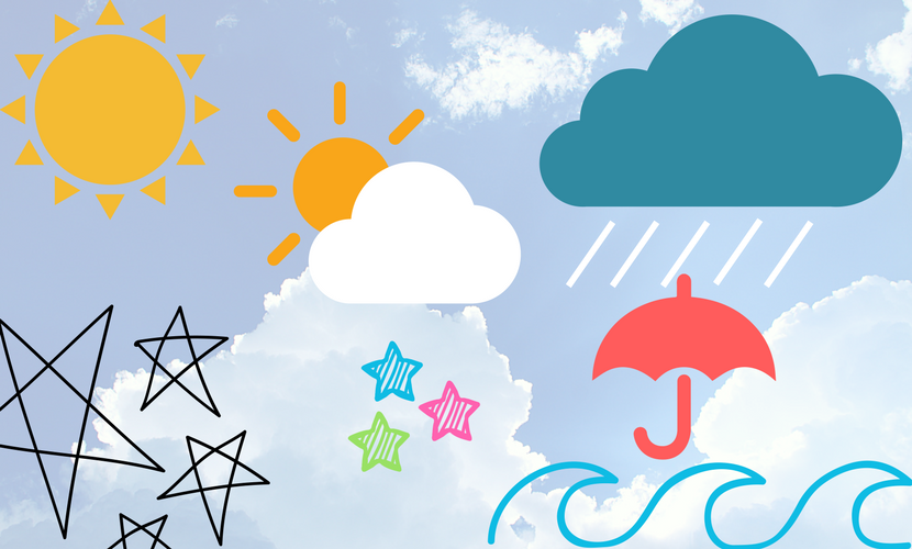 Κολάζ καιρικές συνθήκες